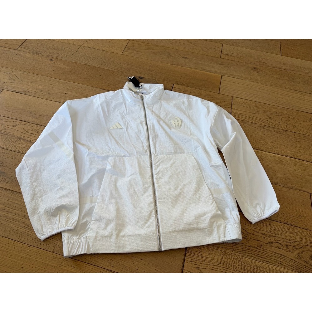 Adidas Patrick Mahomes Too Cold ZNE Woven Track White Jacket JY3803 NWT (407)‎